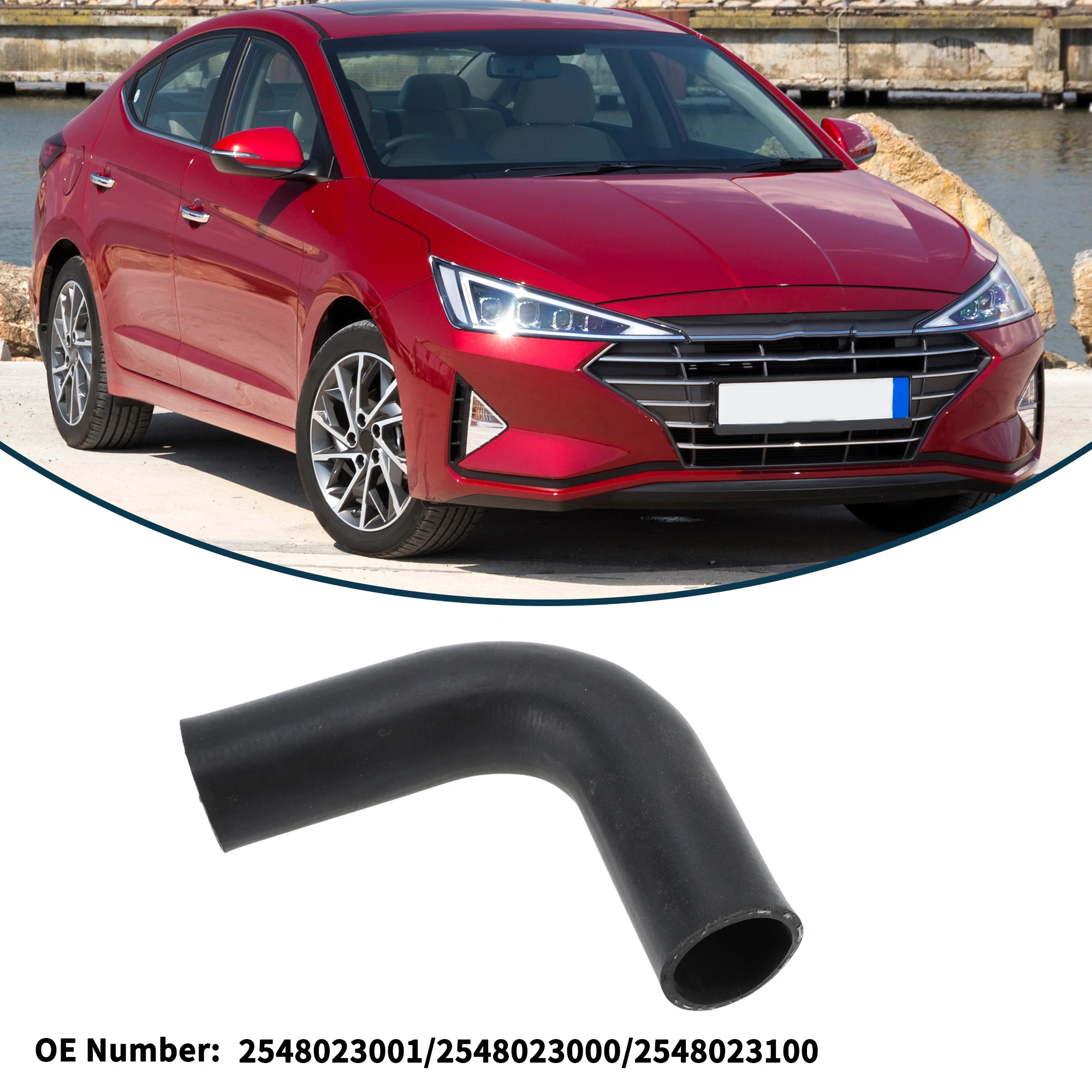 

UXCELL Шланг радиатора Шланг обогревателя Выпускной шланг радиатора No 2548023001 для Hyundai Elantra 1999-2012 2,0 л Газовая резиновая охлаждающая жидкость