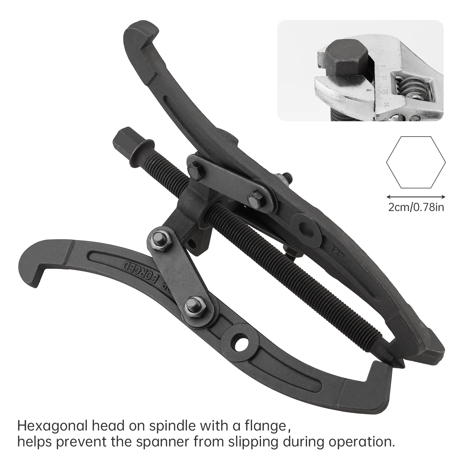

10/12 inch Thickening 3 Claws Bearing Puller Tool Kit for Pulley Gear Bearing Flywheel Removal / Automotive Repair