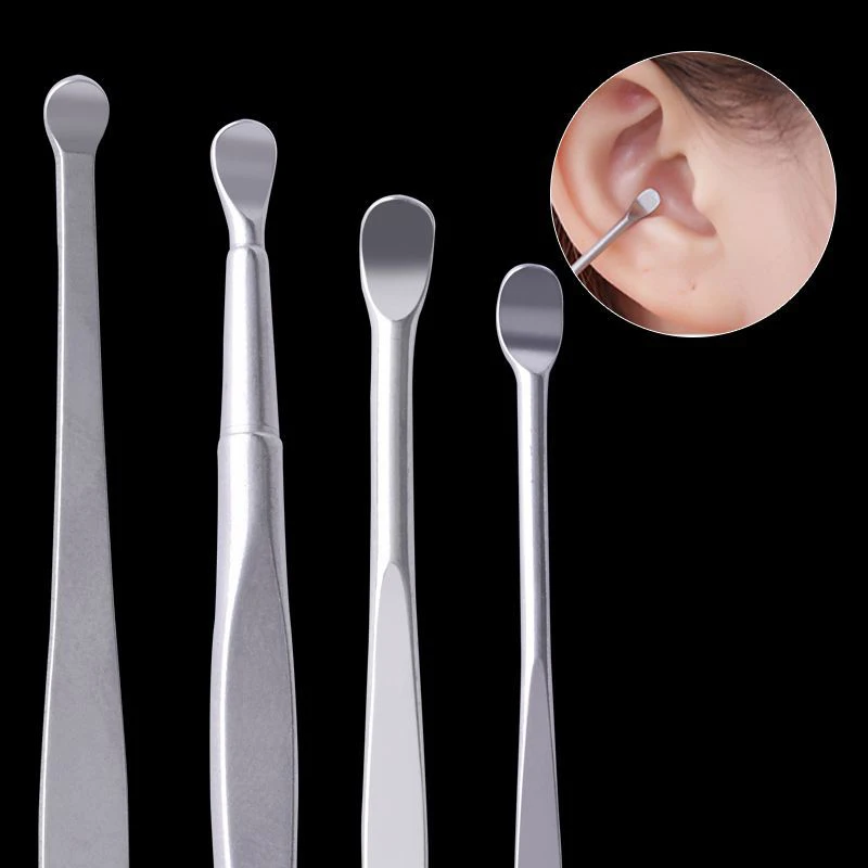 PINCEF-Nettoyeur d'oreille en spirale en acier inoxydable, outil de livres d'oreille portables, cérumen lointain, 8 pièces par lot