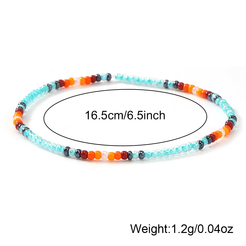 مجموعة أساور خرز البذور الملونة المصنوعة يدويًا مكونة من 15 قطعة للنساء والفتيات، مجوهرات الصداقة المرنة المزخرفة بالخرز إكسسوارات الصيف والشاطئ