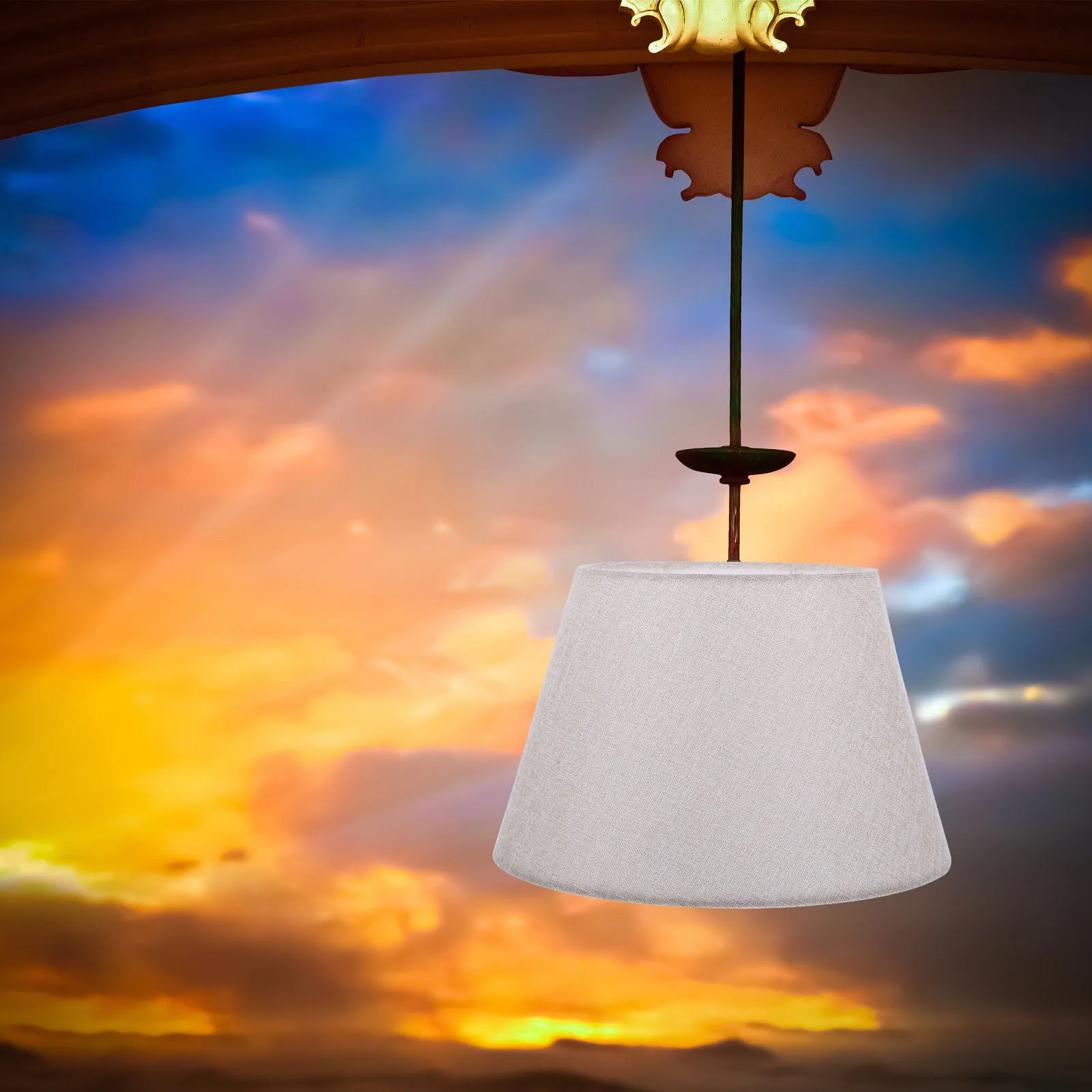 

Cloth Lamp Shade E27 Fabric Table Lampshade Replacement Light Cover for Bedroom Office Living Room Hotel Lamp Shade