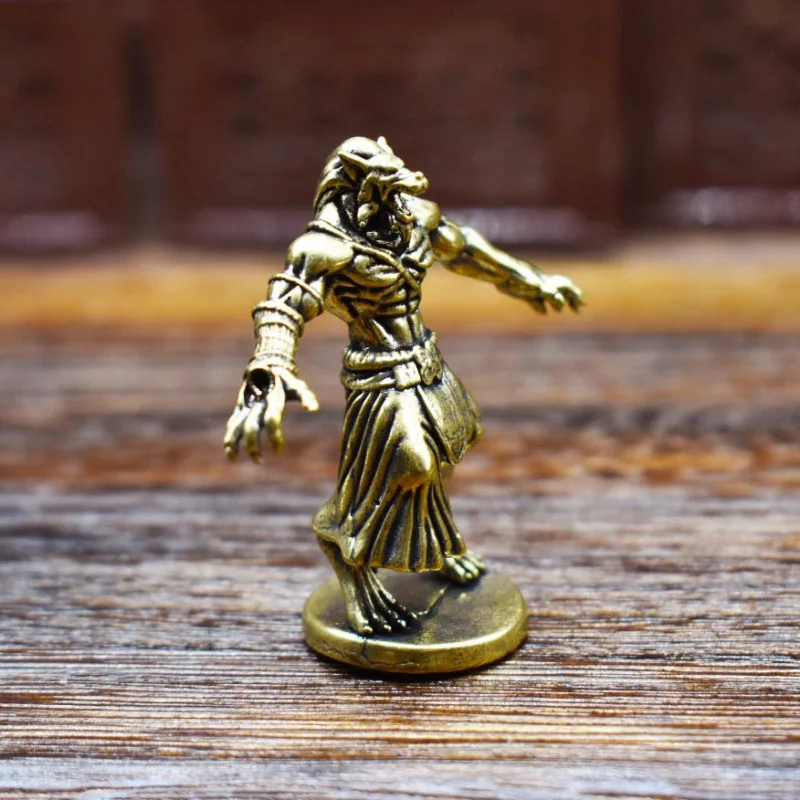 Brass Werewolf Figurine Vintage Style European and American Blood Moon Werewolf Mutant Figurine