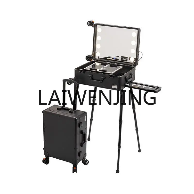 

22-Inch with Light Professional Cosmetic Case Pull Rod Makeup Case Tool Advanced Multi-Layer Mirror Manufacturer