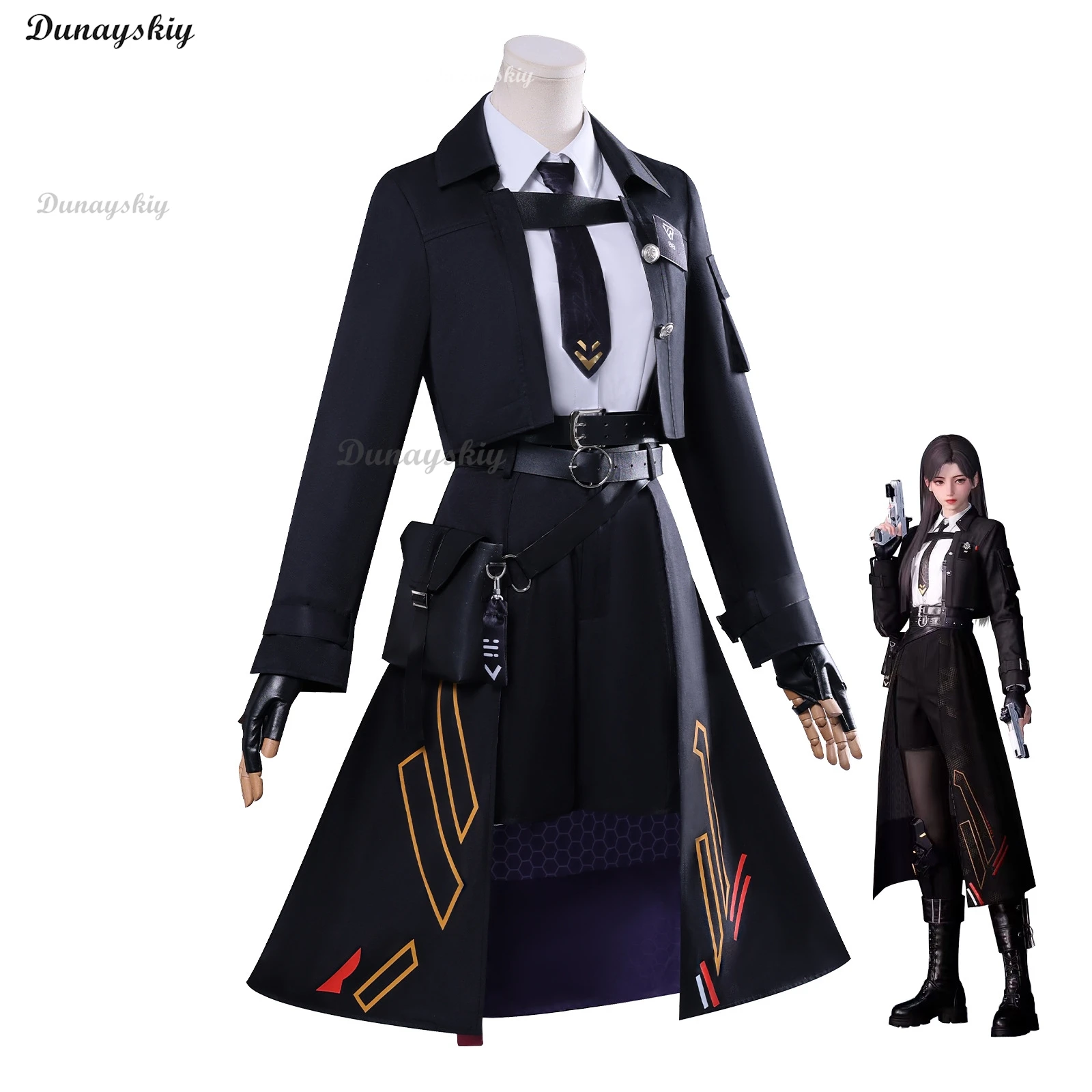 เกมความรักและ DeepSpace ผู้เล่นคอสเพลย์ MC ชุดเครื่องแต่งกายต่อสู้ชุดเต็มชุดปาร์ตี้ฮาโลวีนคู่สําหรับเสื้อผ้าผู้หญิง