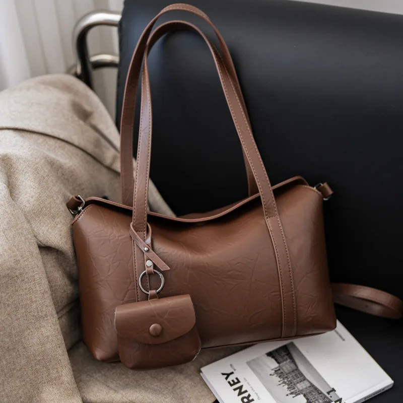 

2025 Stylish Tote & Crossbody Bag Set: Minimalist Work Purse for Women, Versatile Shoulder Handbag Combo