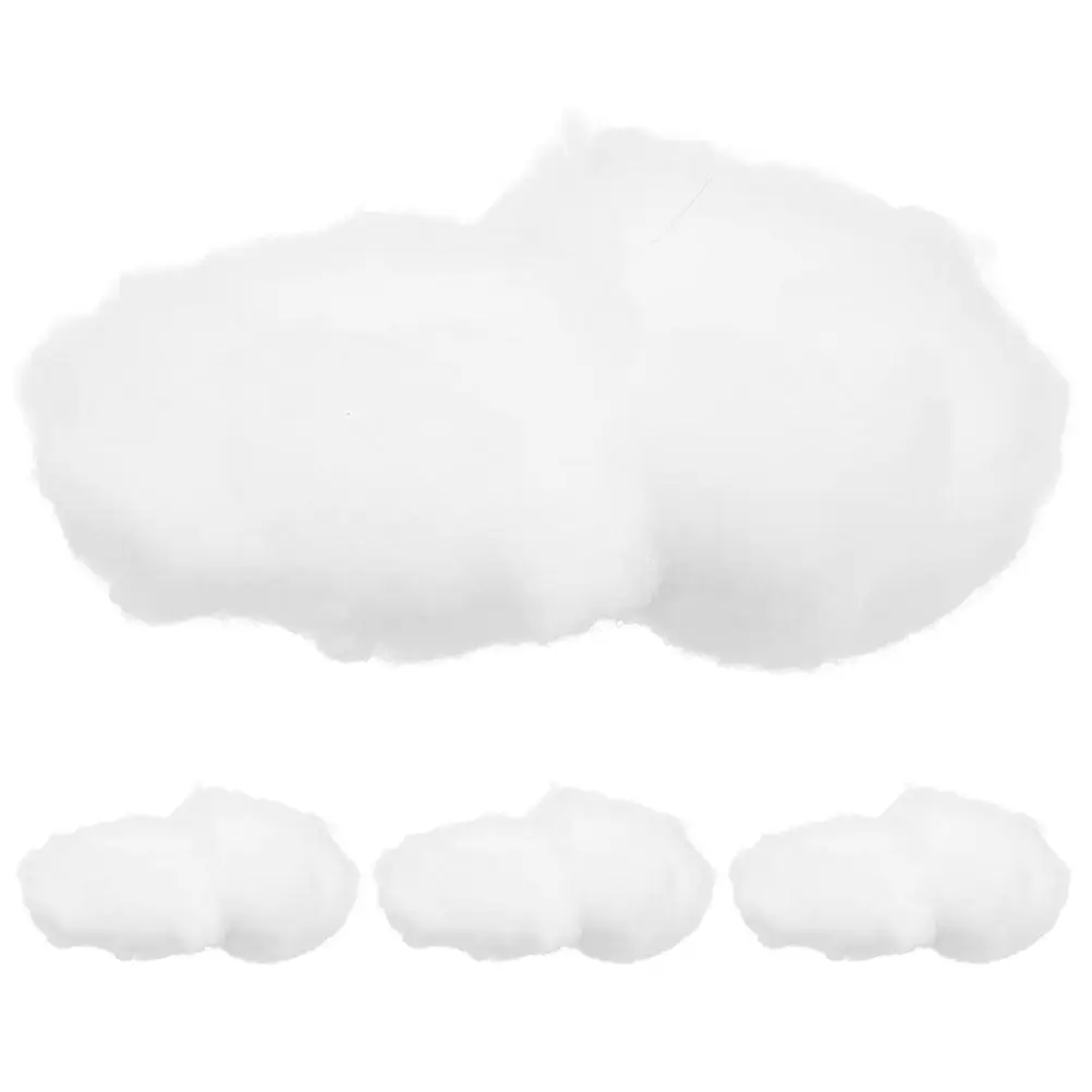 4Pcs Premium 3D Cotton Hanging Clouds Pendants for Christmas Tree Home Ceiling Party Decor Festive DIY Hanging Ornament Clouds