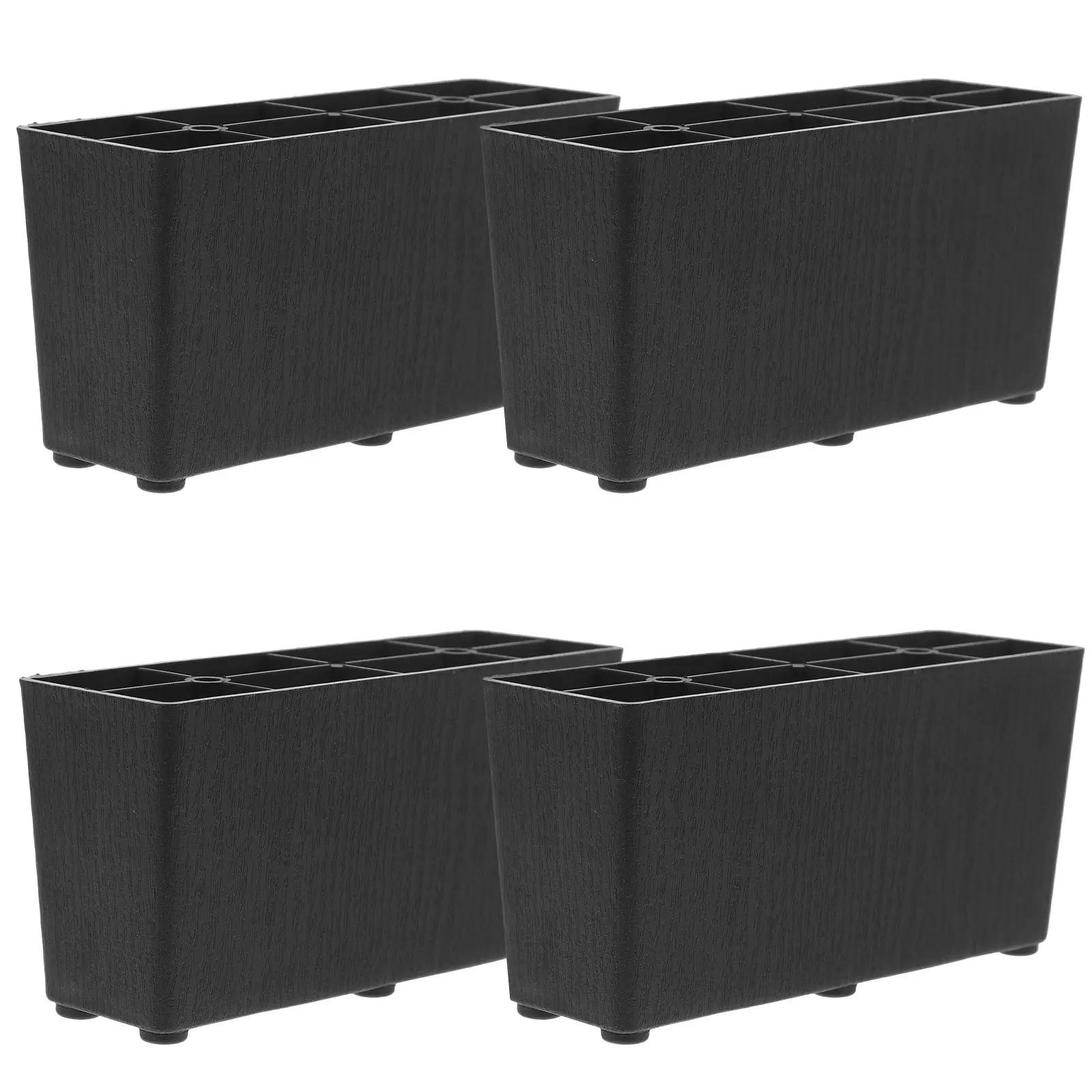 

4 Pcs Furniture Plastic Support Feet Bed Lifts Risers Heavy Duty Leg Highchairs