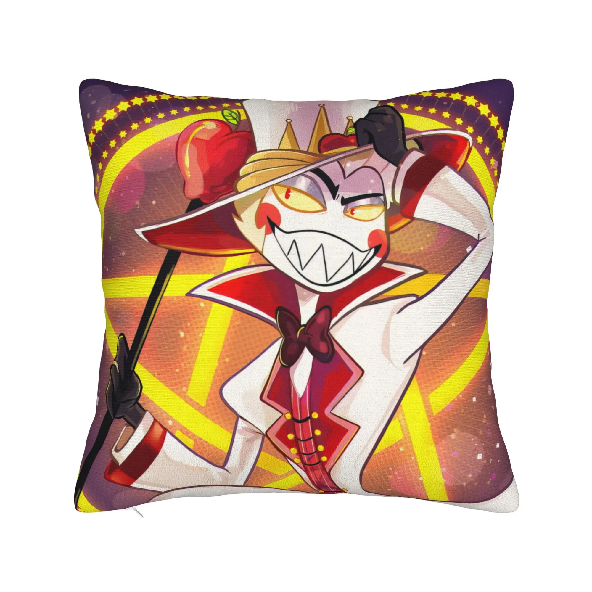 Lucifer Hazbins Hotels Pillowcase Printed Cushion Cover Decorative  Throw Pillow Case Cover Home Zipper
