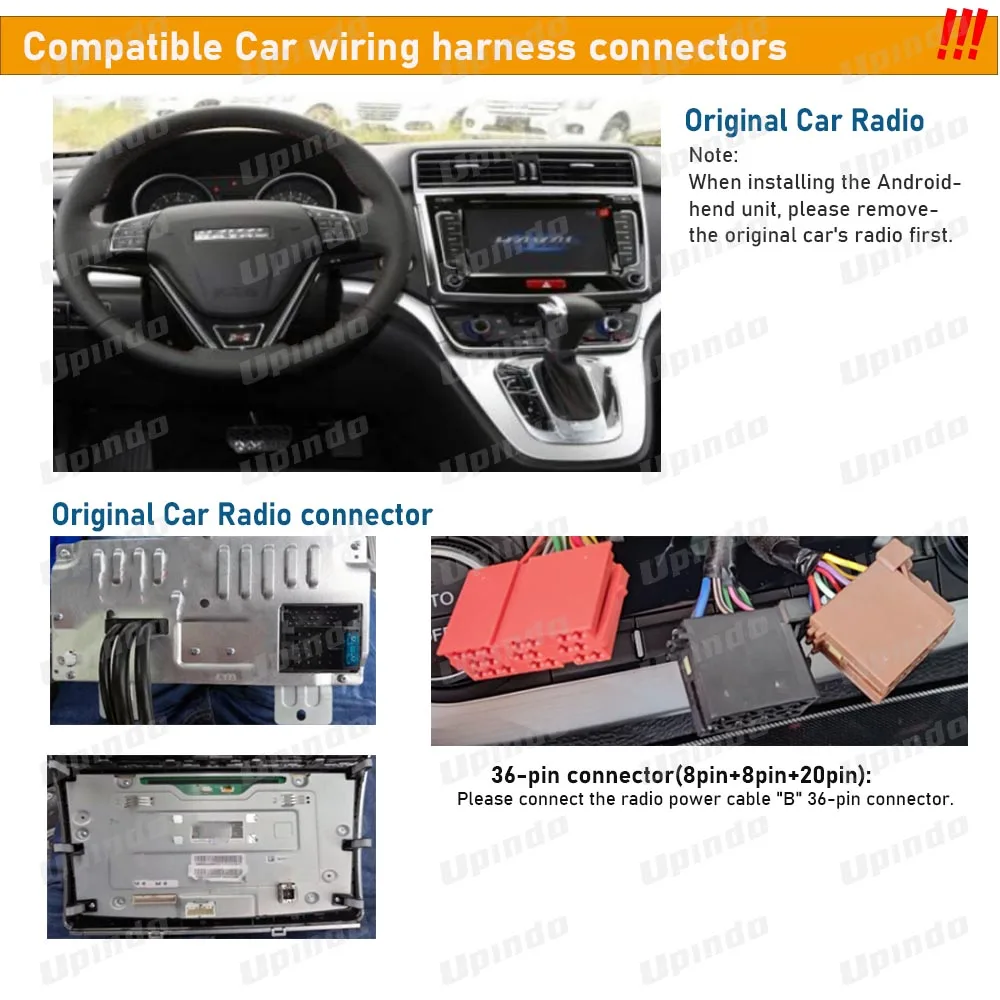 أندرويد راديو السيارة الأسلاك تسخير CAN حافلة محول 16pin كابل ل Haval M6 H6