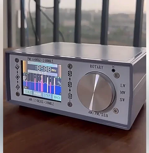 High Sensitivity Desktop TEF6686 Radio Digital FM/AM Radio with Built-in Lithium Battery and AM Antenna