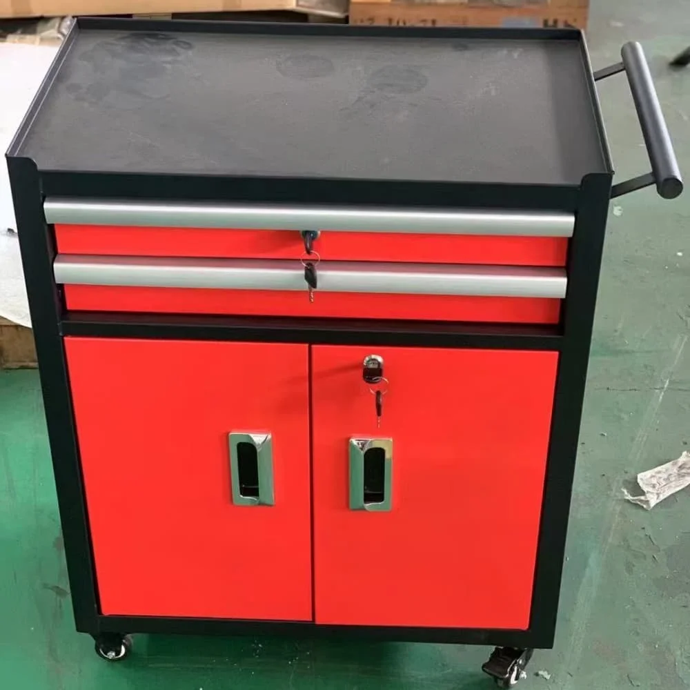 2 Drawers And 2 Doors Mechanic Tool Cabinet With Wheels