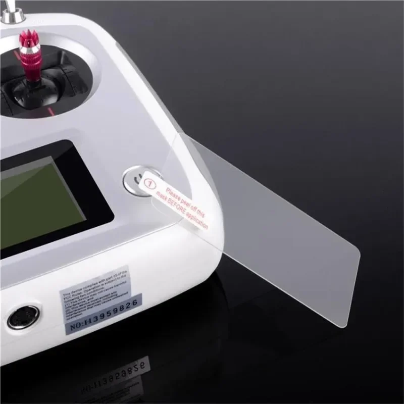2pcs HD Clear Tempered Glass Protector Film Transmitter Screen Protective for 2.4G fssky FS-I6S Controller LED radio system