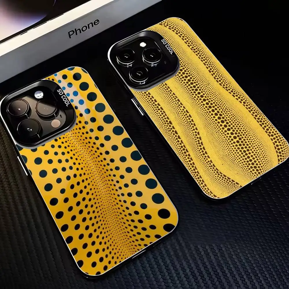 

Pumpkin Yayoi Kusama Phone Case For iPhone 16,15,14,13,12,11,Mini,Pro,MAX Black Matte Shockproof Cover