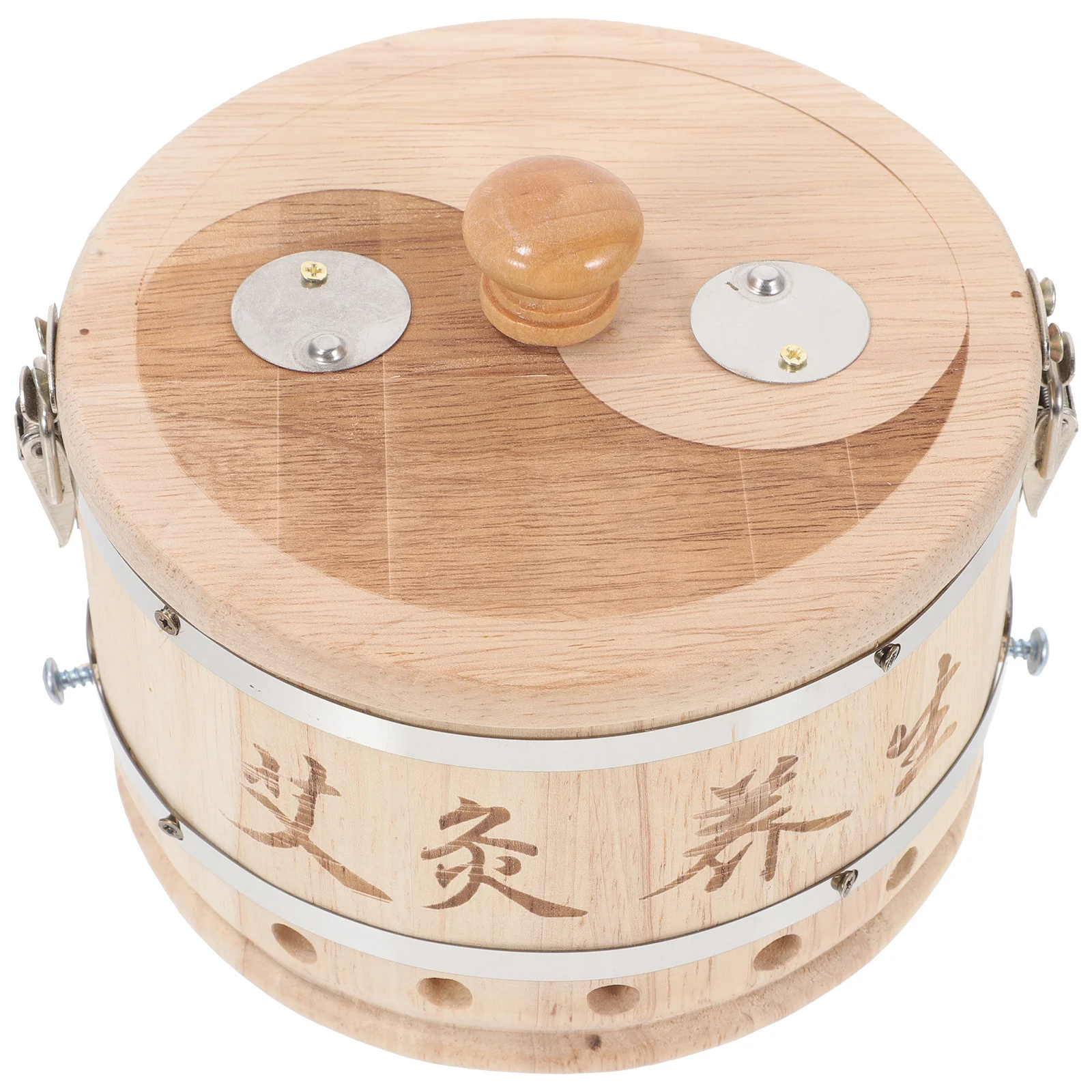 

Moxibustion Box Wooden Portable Moxa Burner Case Lightweight Anti-Scald Body Moxibustion Pot for Neck Back Abdomen Treatment