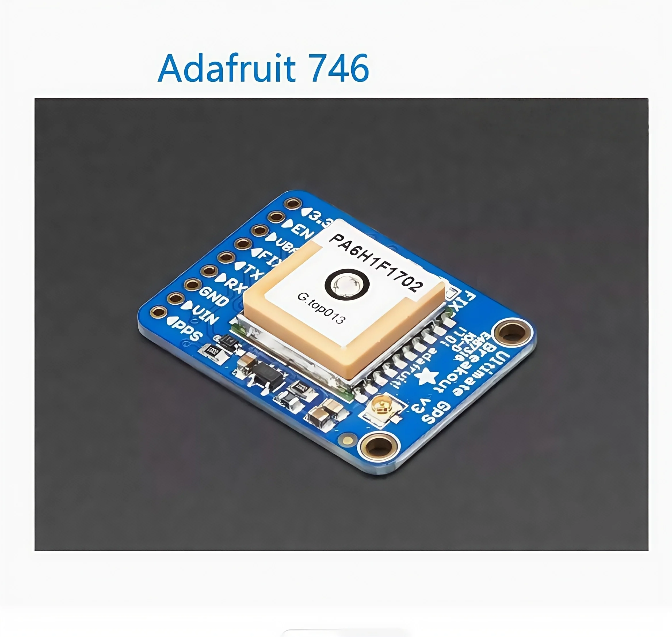 

Плата разработки модуля GPS Adafruit 746, максимальная плата MTK3339