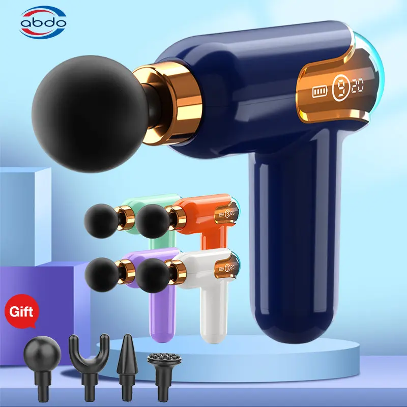 

Массажный пистолет с ЖК-дисплеем, портативный электрический массажер для тела, шеи, плеч, ног, глубоких тканей, мышц, спорта, релаксации, облегчения боли