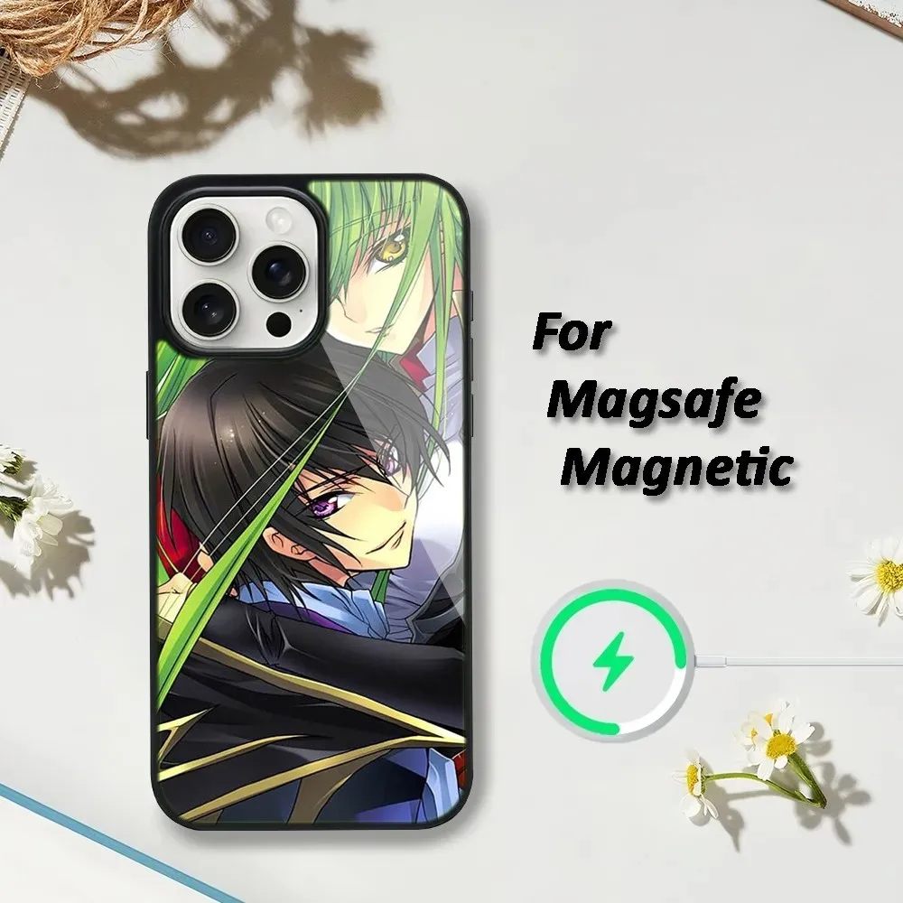 Anime Code G-Geass Phone Case For iPhone 16,15,14,13,12,11,Plus,Pro,Max,Mini Magsafe Magnetic Wireless Charging