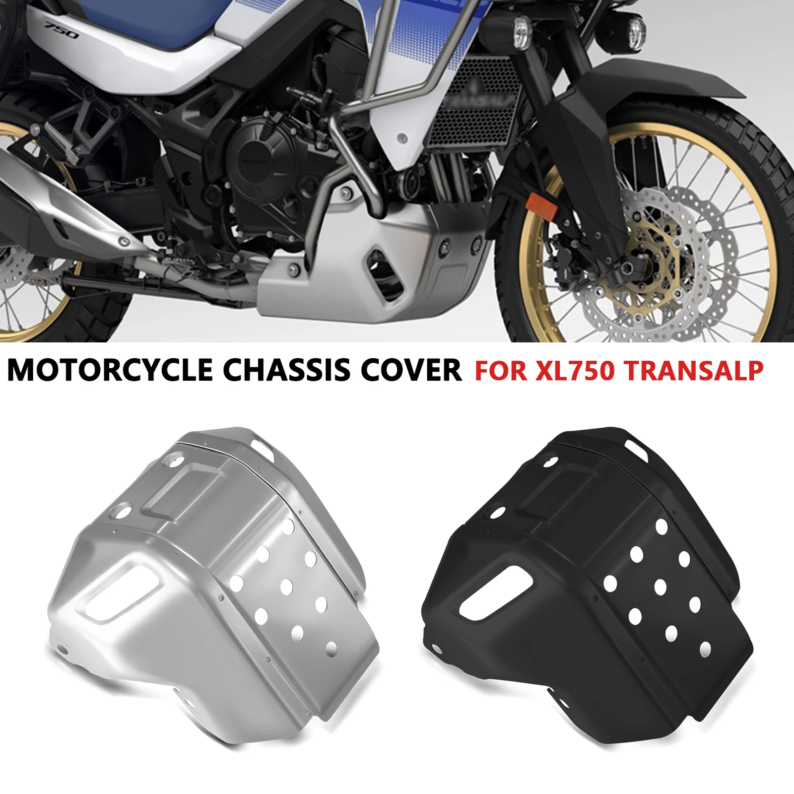

For XL 750 TRANSALP 2025 2024 xl750 transalp 2023 Motorcycle Chassis expedition Skid Plate Engine Chassis Protective Guard