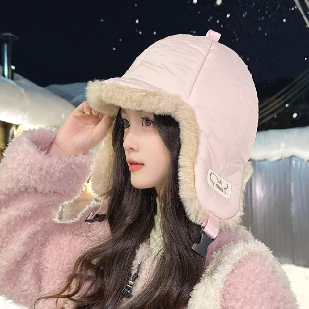 

New Warm Pilot's Hat Windproof Coldproof Lei Feng Hat Beanie Hat Autumn and Winter