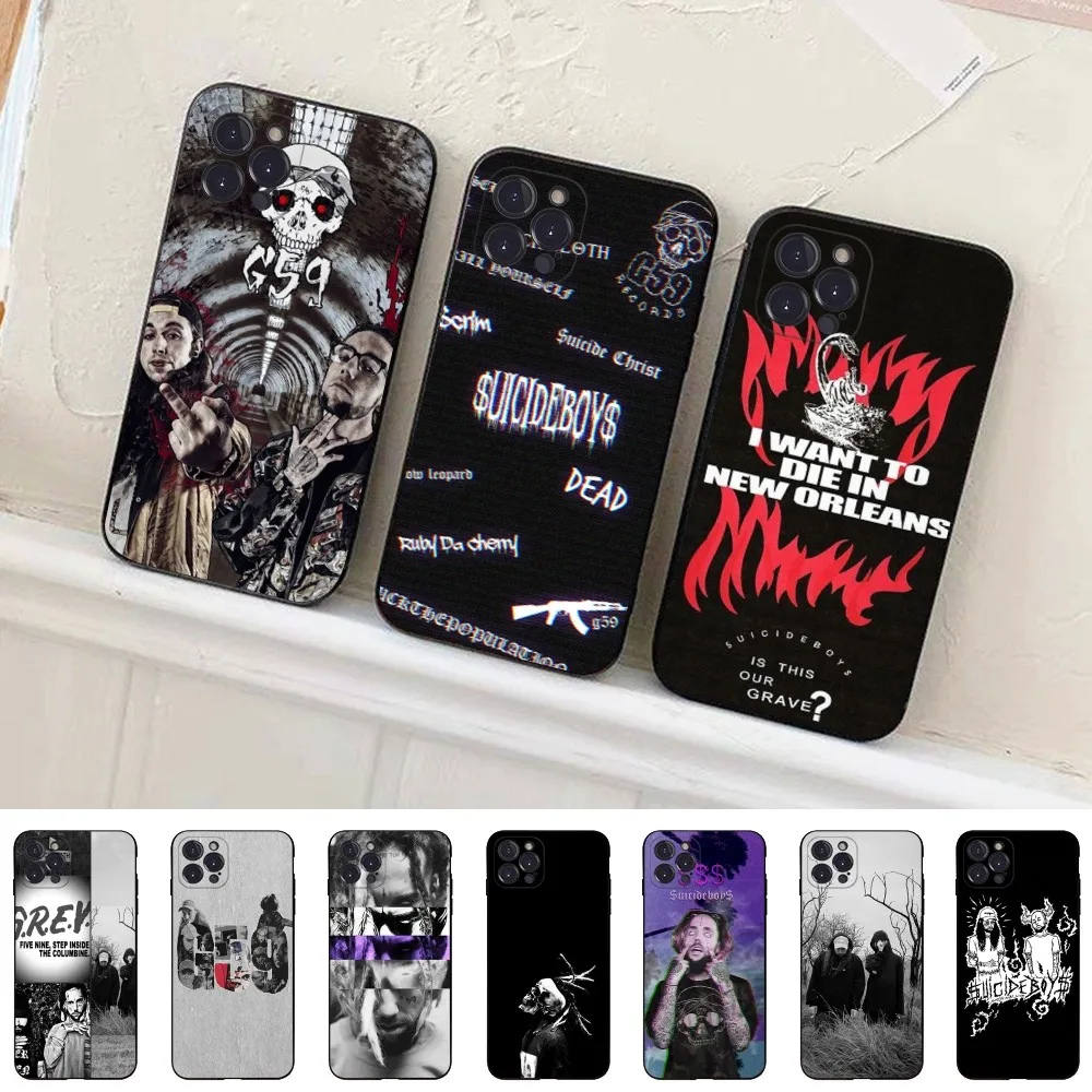 S-Suicide Boys S-$uicideBoy$ S-Suicideboys Phone Case Silicone Soft for iphone 15 14 13 12 11 Pro Mini XS MAX 8 7 6 Plus X XS XR