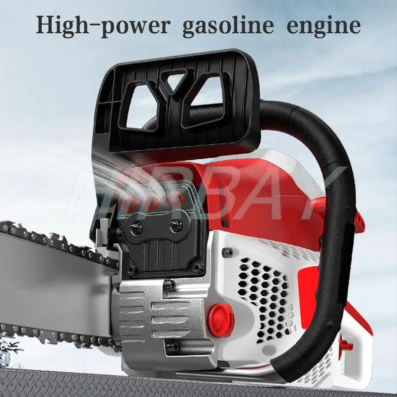 20 inch 5800W Two Stroke Gasoline Chainsaw Gas Powered Chain Saw High-powerandheld Cordless Petrol Chain Saws Cutting Wood Tools