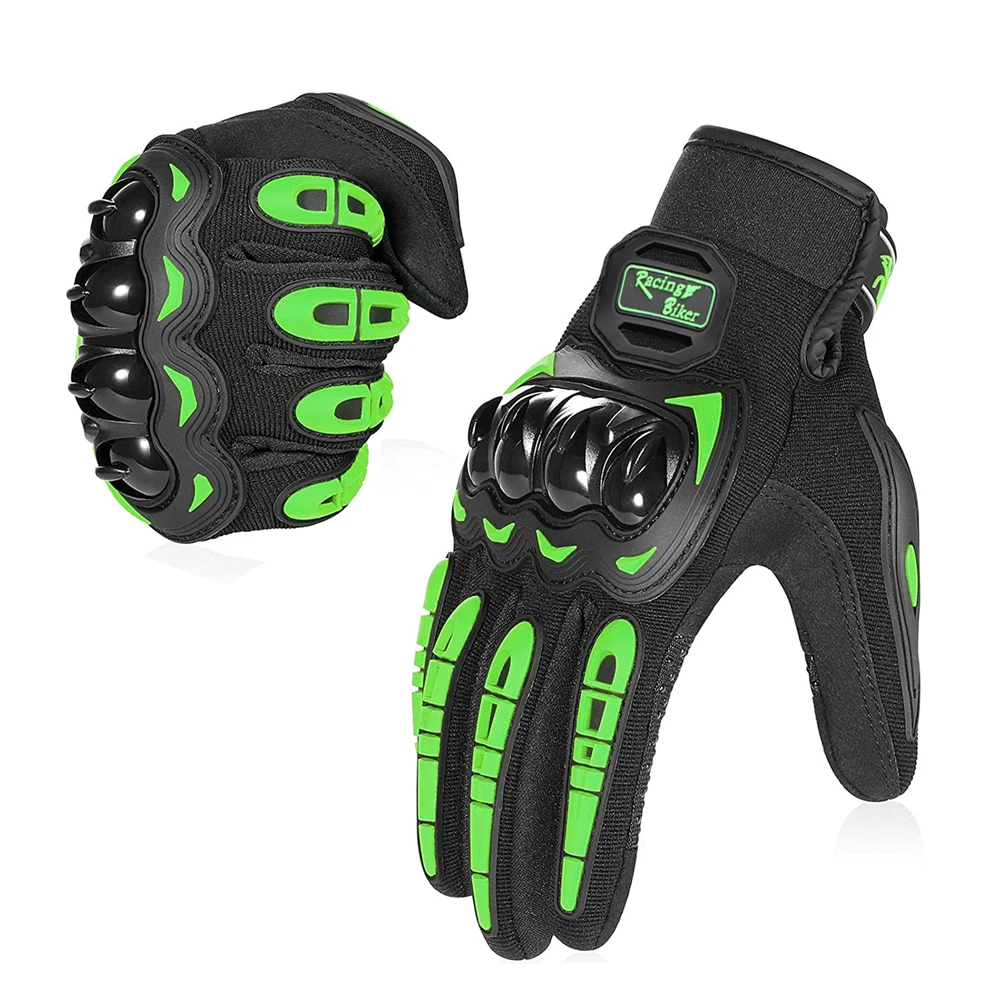Gants de moto respirants pour écran tactile, gants de course complets, protection des sports de plein air, gants d\'équitation Cross, gants de vélo,
