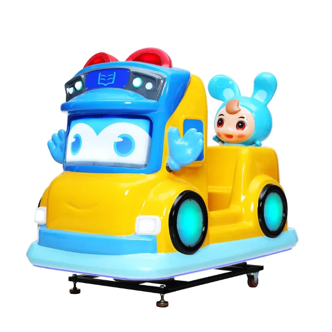 Amusement Park shopping mall fibreglass kids robot bus machine police car Coin Operated kiddie rides coin mechanism