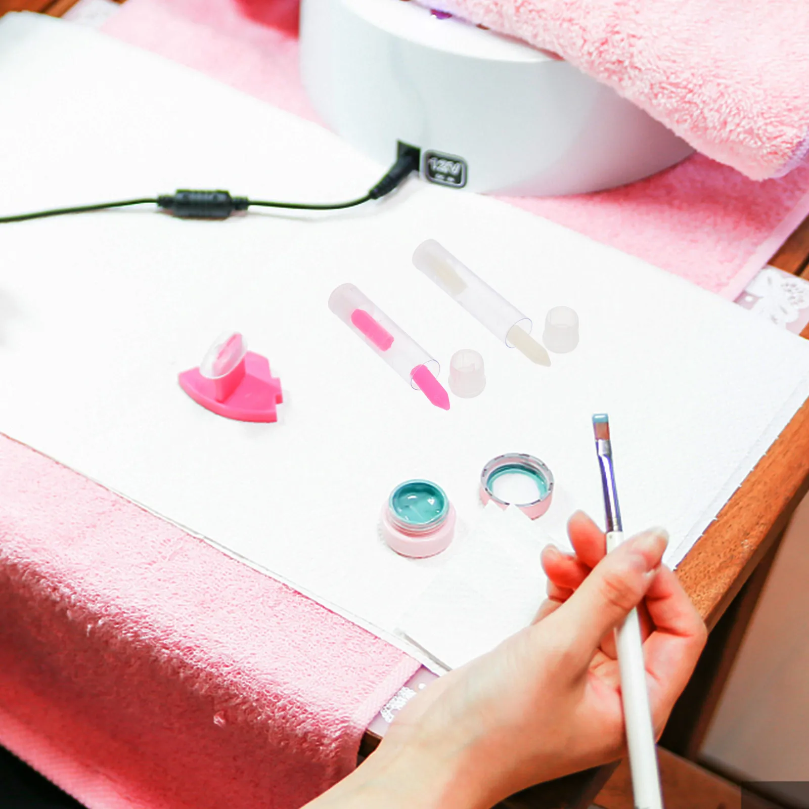 

Набор из 12 штук: Восковые наконечники для маникюра, ручка-доттер для страз, сменные насадки для нейл-арта, инструмент для нанесения страз