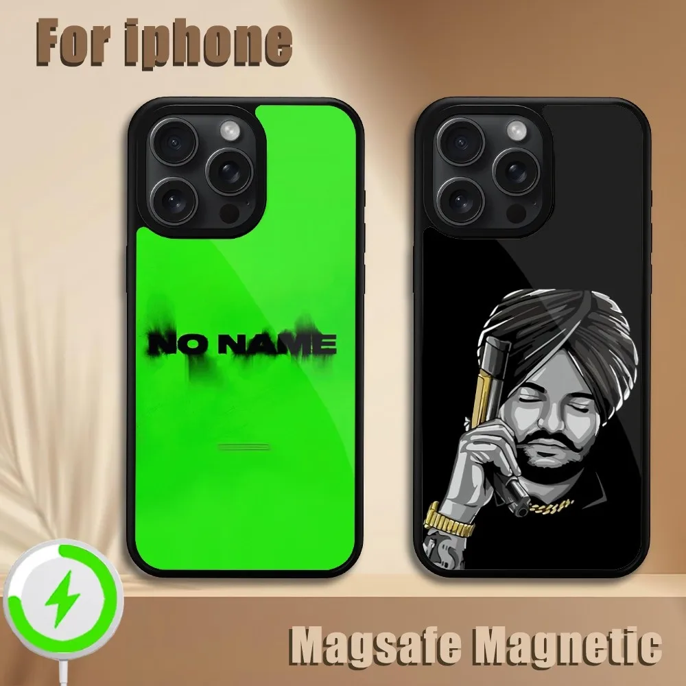 Indian Rapper Sidhu Moose Wala  Phone Case For iPhone 11 12 13 14 15 Plus Pro Max Magsafe Magnetic Wireless Charging Cover