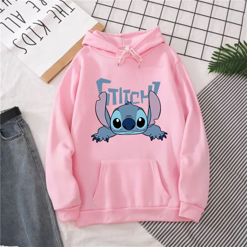 Cute Stitch Women\'s Hoodie Funny Hoodies Printing Cartoon Graphic Sweatshirt Women Harajuku Tops Oversized Autumn Clothes