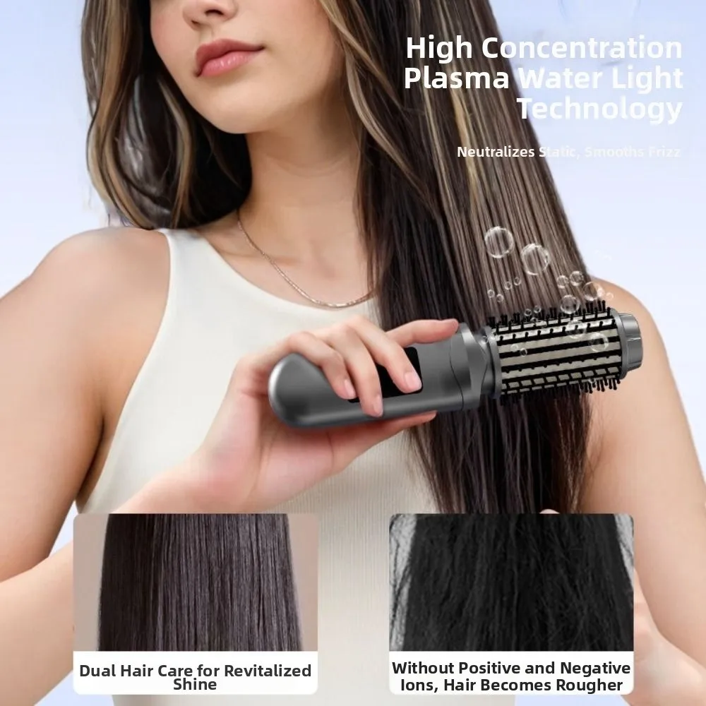 Hot Cordless Ionic Hair Straightener Brush Portable 2 in 1 Straightener Curler USB Rechargeable Anti Damage Hot Comb Hair Care