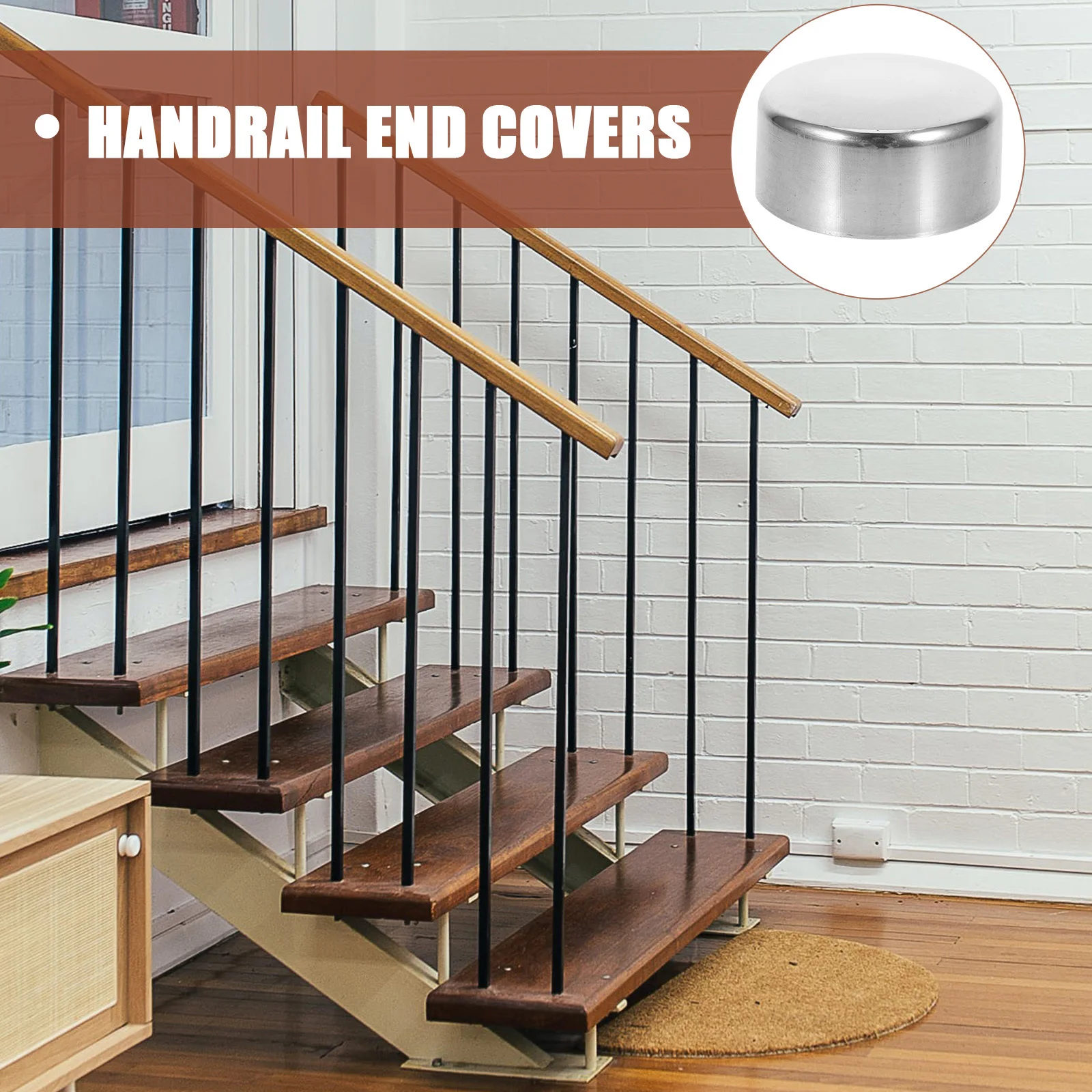 Рисунок 4 - торцевые заглушки для перил из нержавеющей стали