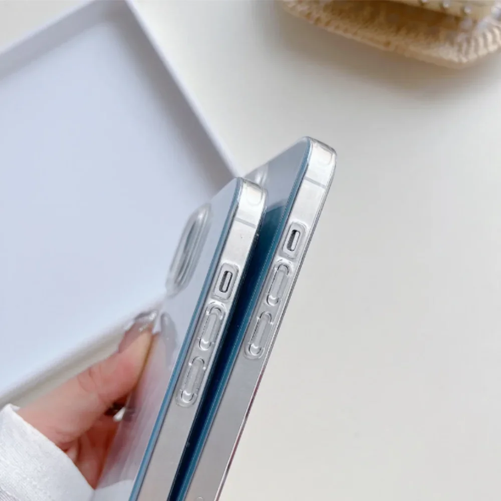 Luxus Diamant Herz Spiegel Telefon Fall Für OPPO A16S A54S A53S A17 A5 A9 A53 Reno 11 12 Pro string Von Perlen Stoßfest Shell