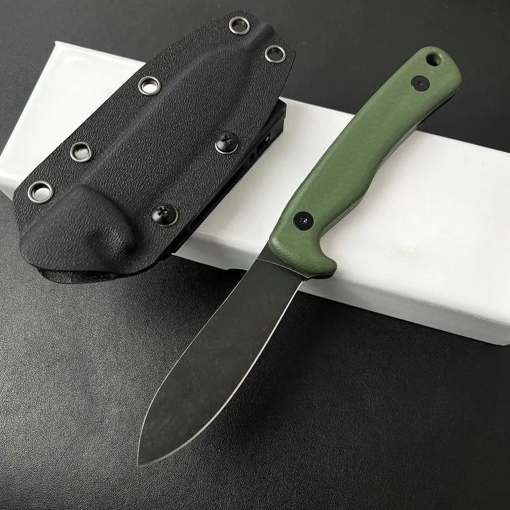 

High-Hardness Tactical Fixed Blade Full Tang 1095 High Carbon Steel Blade G10 Handle Outdoor Hunting Knives with Kydex Sheath