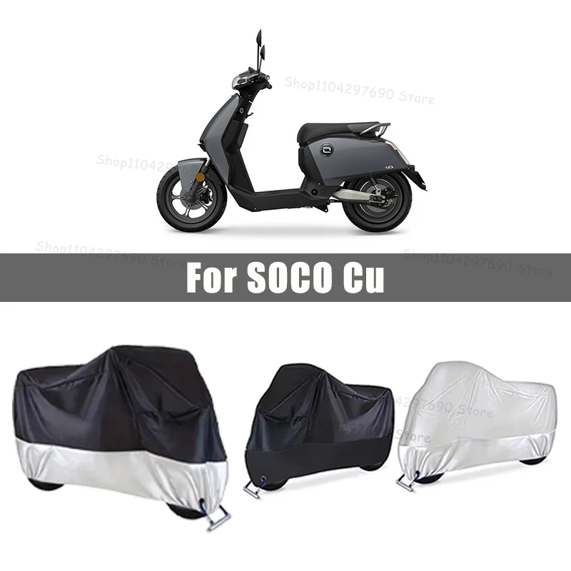 210D Oxford Motorcycle Cover Waterproof All Season UV Protection For SOCO Cu Anti-Tear Windproof Motorbike Cover