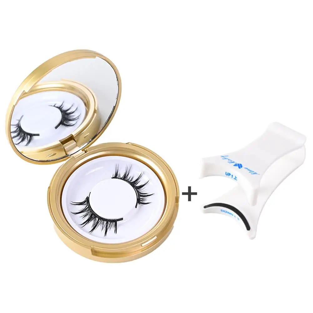 1 Paar 3d Natuurlijke Magnetische Wimpers Met Wimpers Herbruikbare Magnetische Valse Wimpers Draagbare Vrouwen Cosmetische Tool