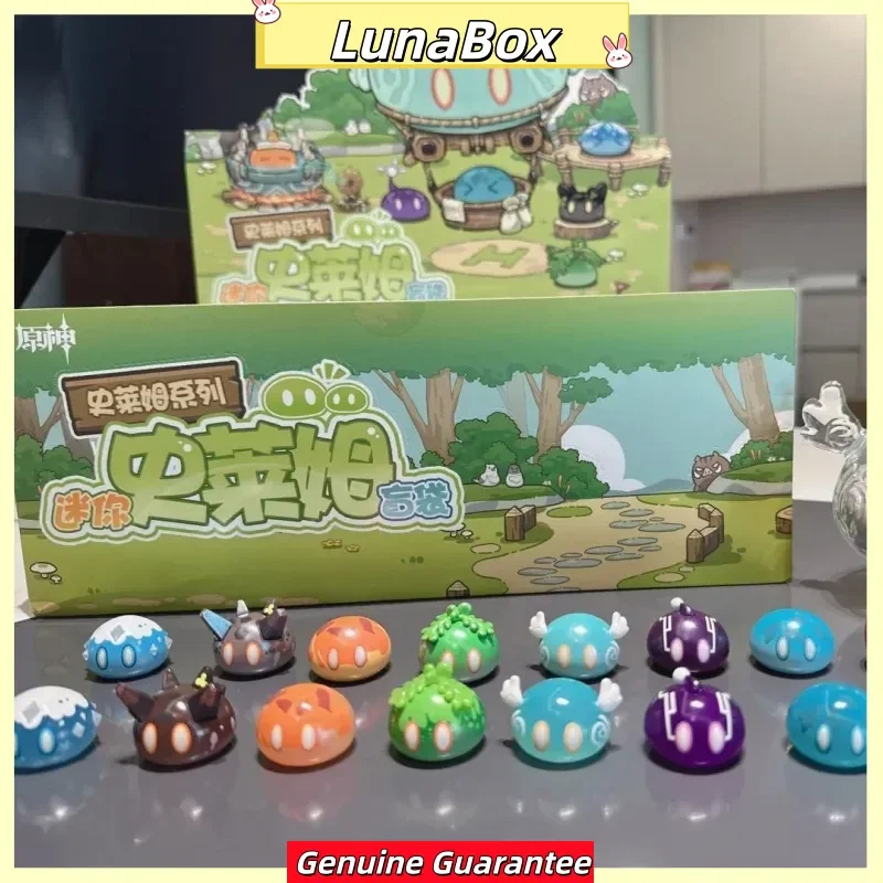 

Genuine Genshin Impact The Slime Series Blind Bag Figurine Cute Game Peripheral Desktop Mystery Bag Mini Figurines Collect Toys