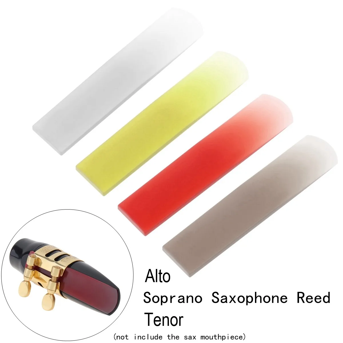 1 peça força 2.5 tenor soprano saxofone alto palheta sax resina palheta 4 cores opcionais acessórios para saxofone