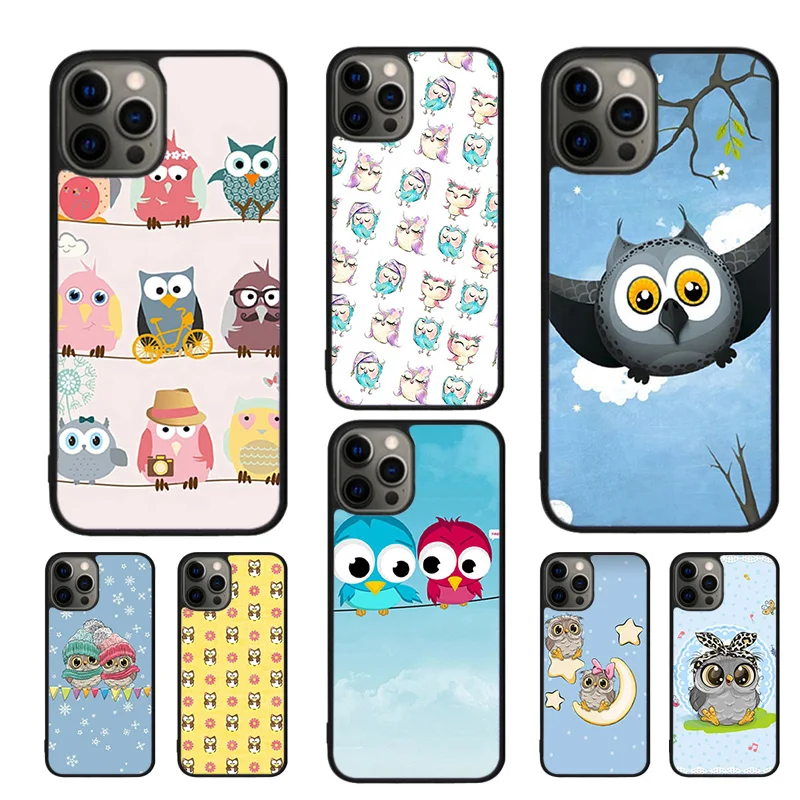 Fundas para teléfono inteligente móvil con diseño de búho para bebé, para iPhone 17 Air 16 15 14 12 13 11 Pro MAX 6S Plus SE2020, Fundas