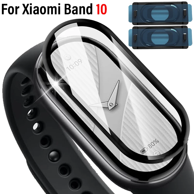 

Простая в установке защитная пленка премиум-класса для Xiaomi Mi Band 10, мягкая ультрапрозрачная защитная пленка из ПММА для аксессуаров Miband 10, 2020