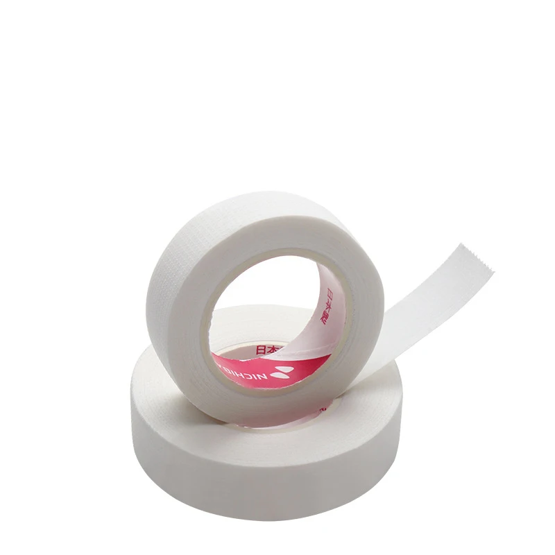 2/3 rolos de fita isolante japonesa para extensão de cílios sem fiapos sob almofadas para os olhos respirável fita não tecida papel remendo de cílios