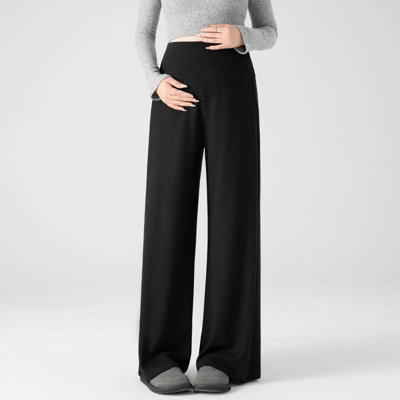 2025 Nuovi pantaloni premaman autunnali - Pantaloni casual a gamba dritta rilassati per donne incinte Gravidanza giovanile