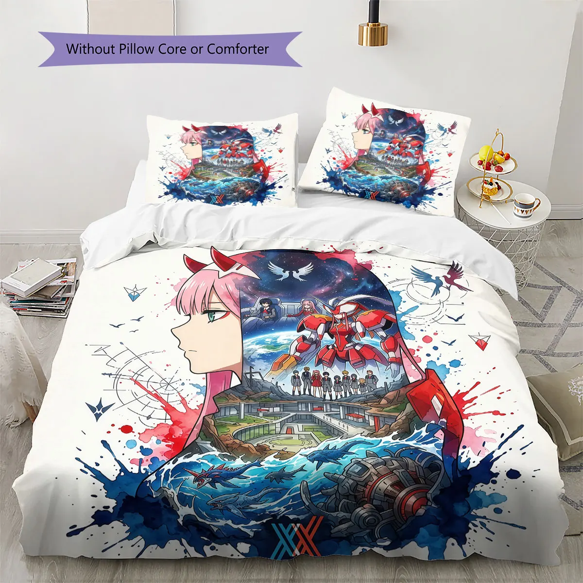 FRANXX Soft Duvet Cover Kid's Bedding Set,Extra Large Size Gifts Various Sizes Available -HE65