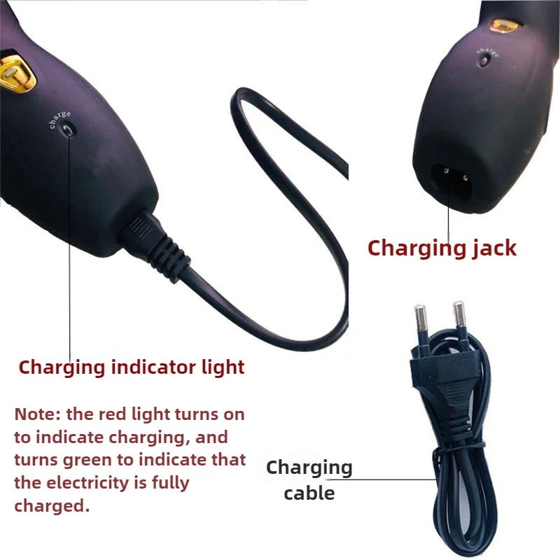 Anel duplo flutuante lavagem de três facas cabeça barbeador elétrico especializado em barbear barbas grossas e duras carregamento usb