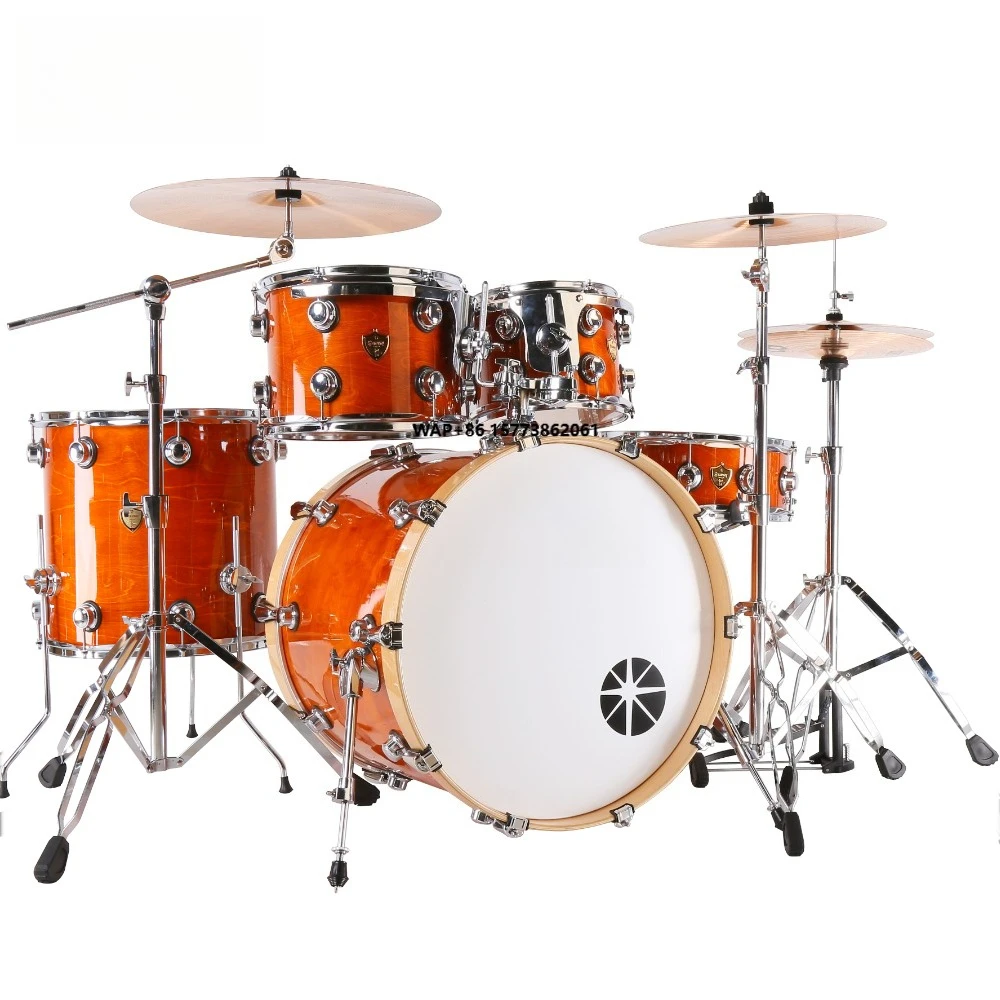 Professional Level Jazz Drum Set Musical Instrument Acoustic Drum Kit for Professional Drummer