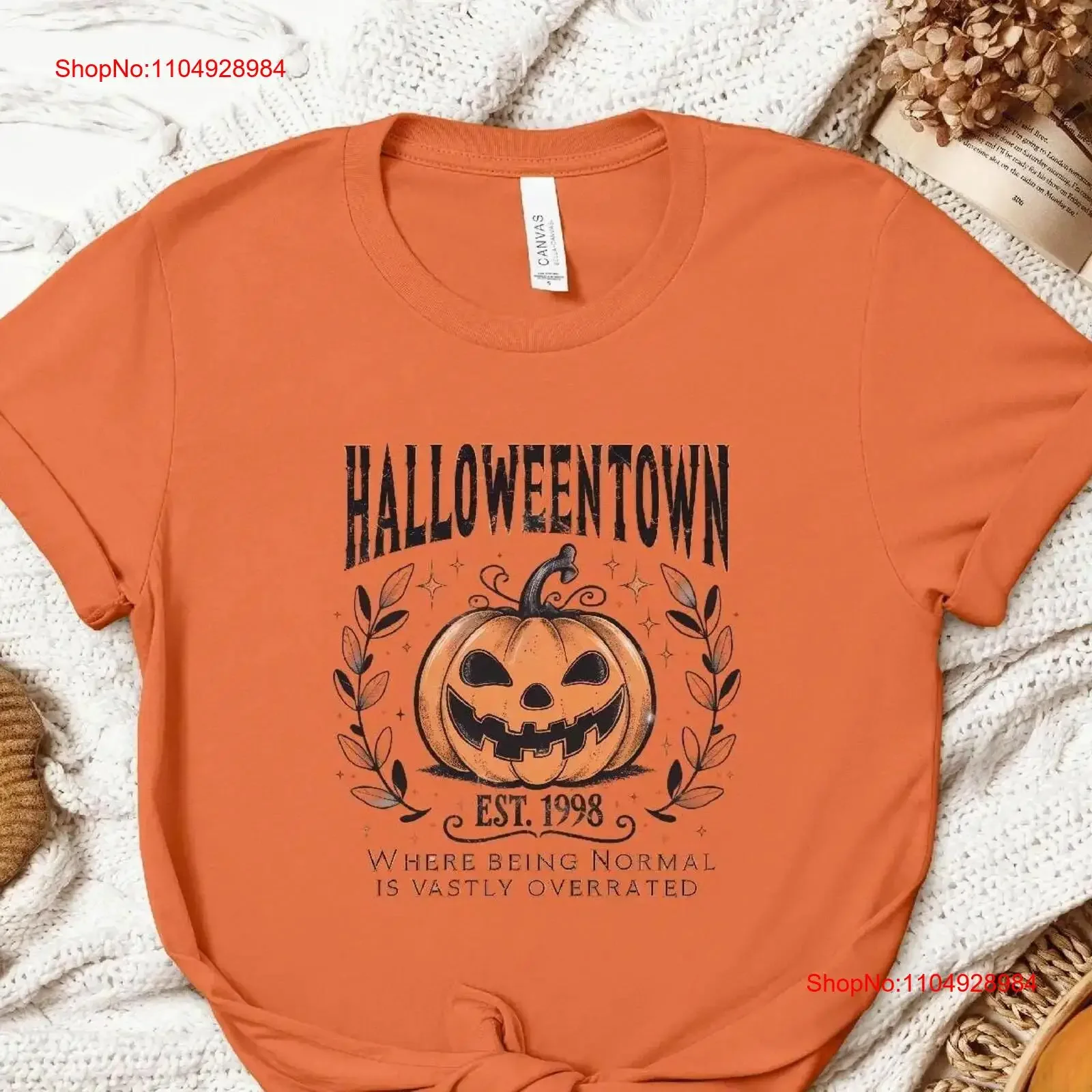 

Футболка Halloweentown Where Being Normal is Vastly Overrated в стиле ретро, Хэллоуин, тыква, ведьма, осень, жуткий сезон, винтажная стираная футболка