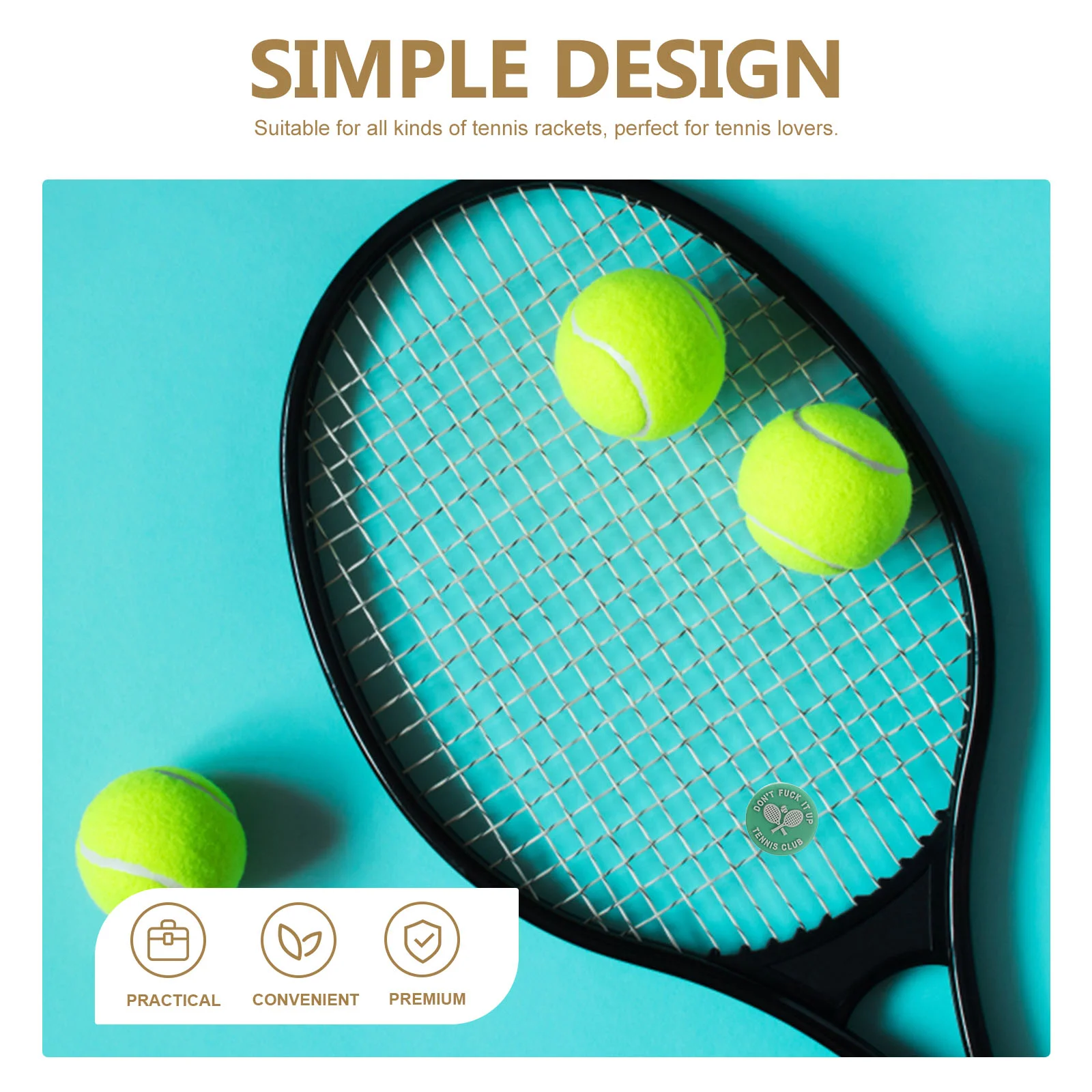 8 Pcs Tennis Racket Shock Absorber Silicone Vibration Dampener Racquet for Shocking Gift Men Damper Accessories