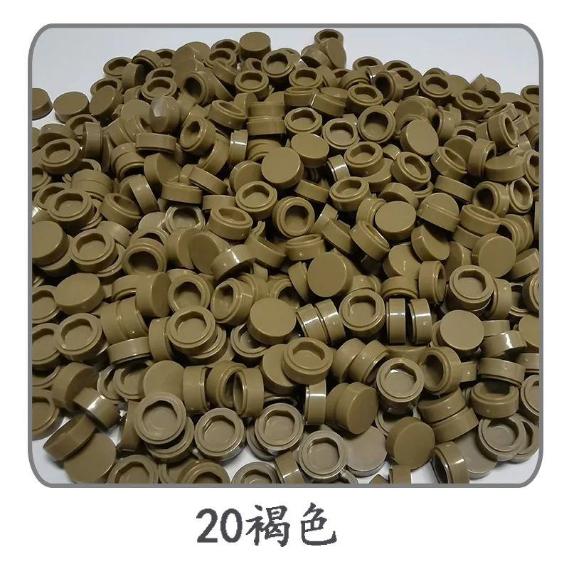 1000 teile/los Fliesen 1x1 Runde 98138 Spezielle Ziegel MOC Baustein Kleine Partikel Ziegel Teile Kompatibel mit 98138 LOGO Spielzeug