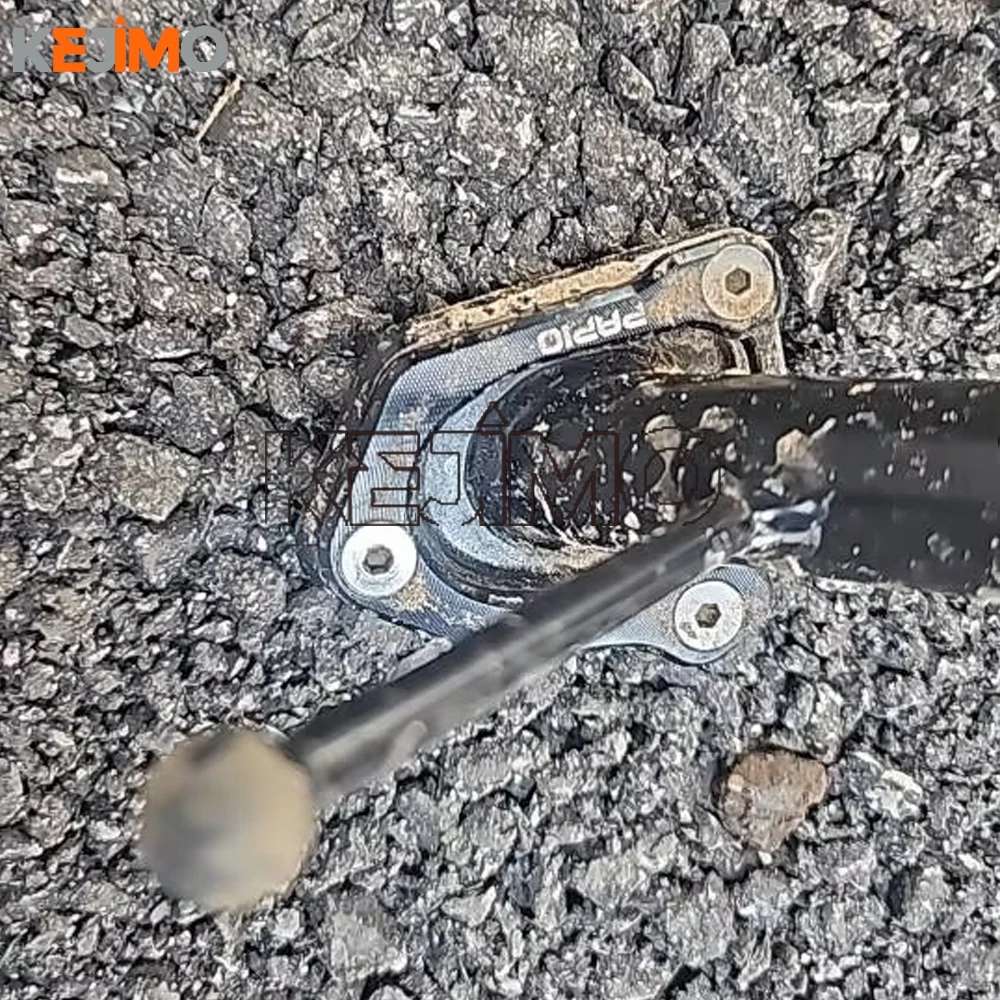 Motorcycle FOR CFMOTO CF MOTO XO PAPIO XO 125 XO-1 XO-2 Papio 125 CNC Foot Side Stand Extension Pad Support Plate Enlarge Stand 6