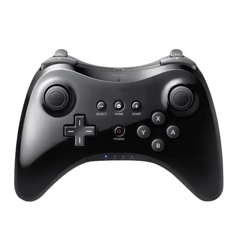 

Беспроводной Bluetooth-геймпад Pro для Wii U, двойной аналоговый беспроводной пульт дистанционного управления для Wii U, джойстик-контроллер, черный